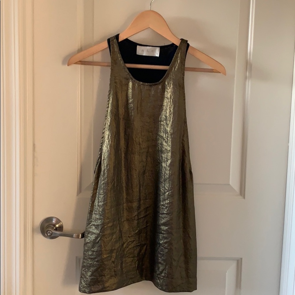 ALC Essex silk lined tank top